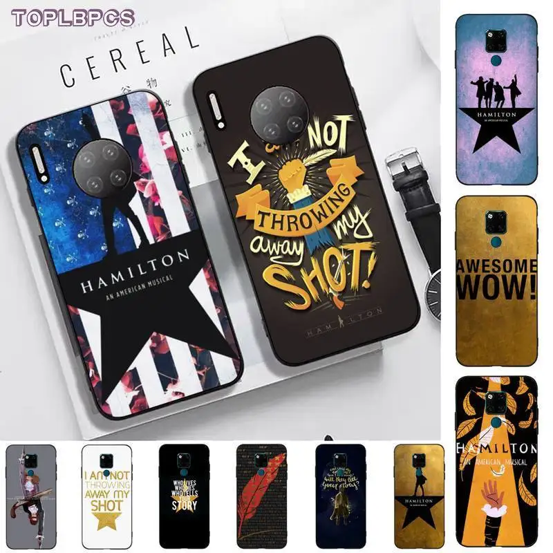 TOPLBPCS Гамильтон музыкальный текст Модный мягкий резиновый чехол для мобильного