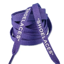 1 пара/плоский плетеный шнурки для Для мужчин Для женщин Письмо печати обувных шнурках Мода Досуг Спорт обувных шнурках Длина 120/150 см ZM-2