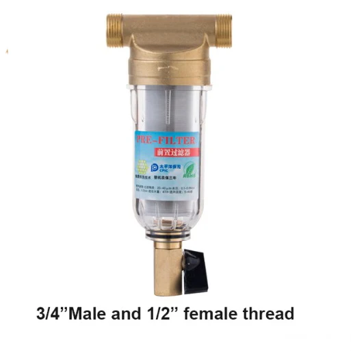 0.75 in male Siphon backwas предфильтр для воды первый шаг системы очистки воды Латунь Нержавеющая сталь сетка prefiltro - Цвет: 0.75 in male