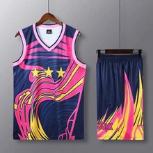 Мужской, женский баскетбольный трикотажный комплект, Униформа, спортивный комплект, одежда для баскетбола, майки, рубашки, шорты, костюм, на заказ, с принтом