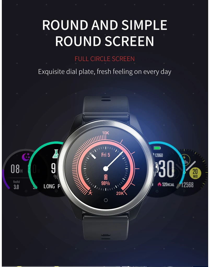 Smart watch sports waterproof F11 ECG + PPG