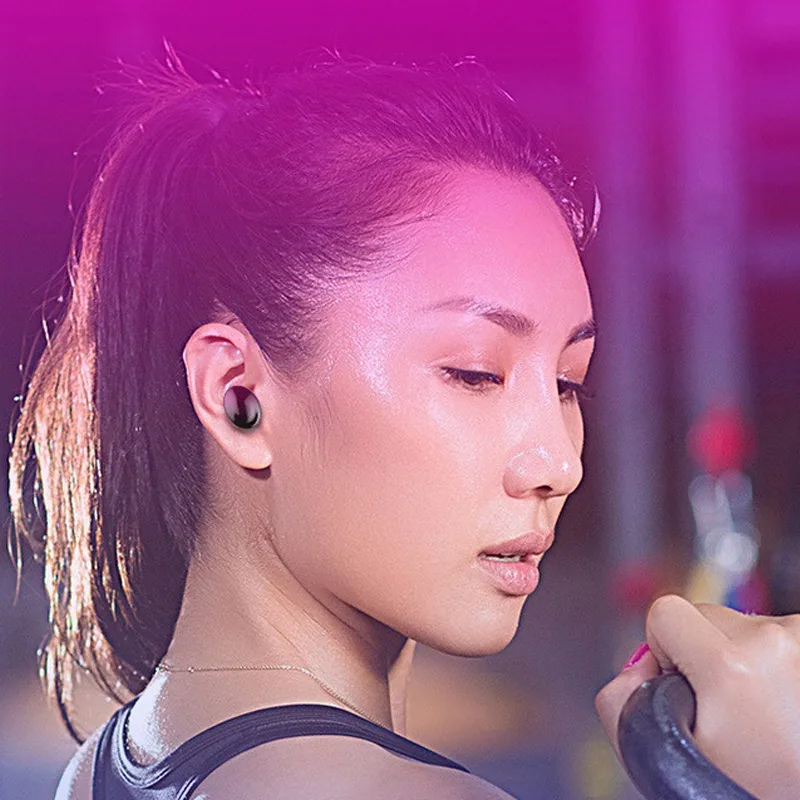 Bluetooth 5 0 Earbuds TWS Wireless Earphones Waterproof IPX5 Mini Stereo Headset DU55