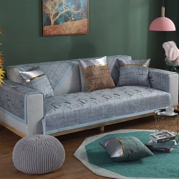 

Non-slip Sofa Cover Set Chenille Universal Sofa Covers Living Room Pets Armchair Corner Couch Cover Corner Sofa Chaise Longue