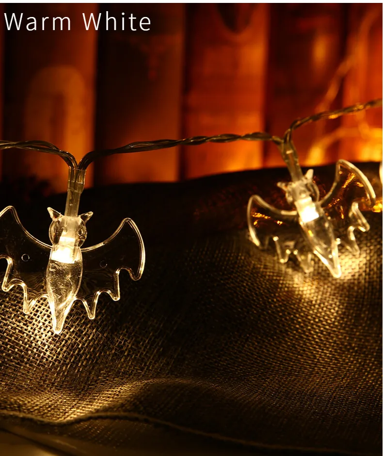 Патио светильник s светодиодный струнный Chanukah праздничный светильник ing светодиодный светильник гирлянда цепь летучая мышь спальня ночник наружный струнный светильник s Хэллоуин