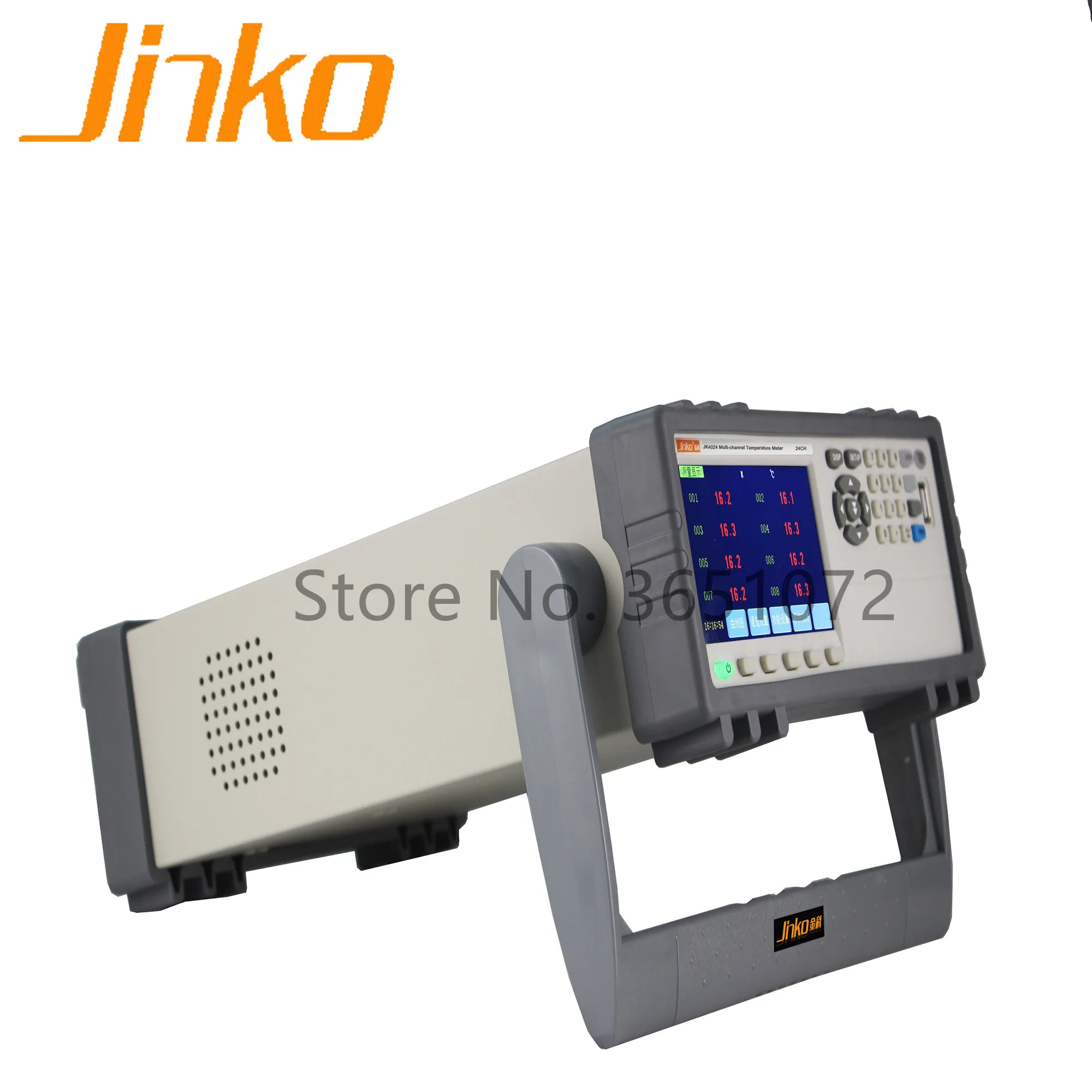 

JK4032 temperature data recorder displaying 32 channels