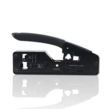 

Categorie 7 Kabel Klemmen Kristal Hoofd Kabel Klem Netwerk Crimp Tool Voor Cat7 Cat6 Cat5e Cat5 Stp Stekkers