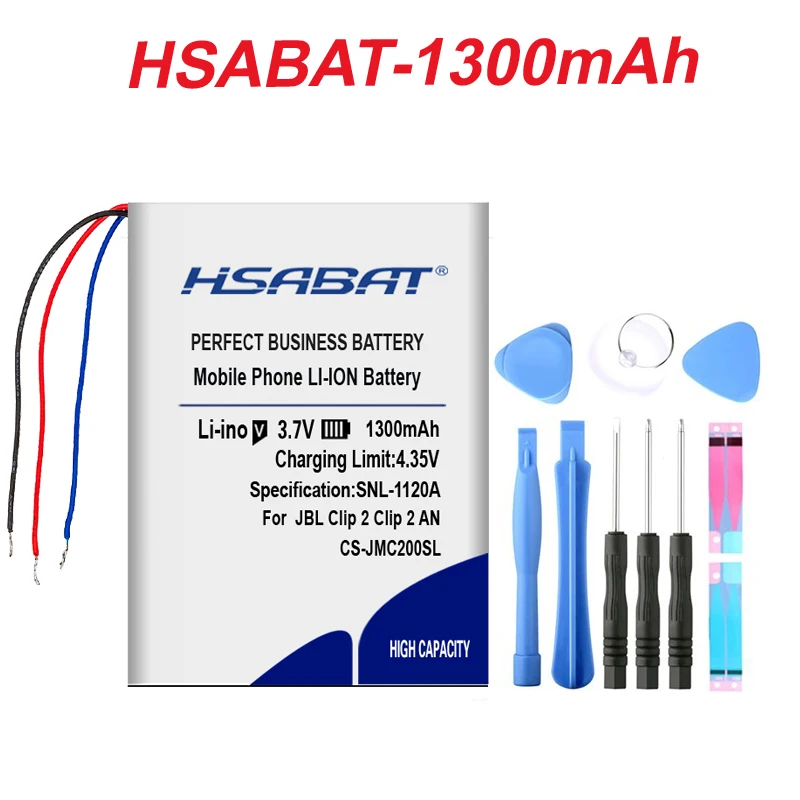 Топ бренд 1300mAh GSP383555 Аккумулятор для JBL клип 2, клип 2 AN, CLIP2BLKAM, CS056US, P04405201