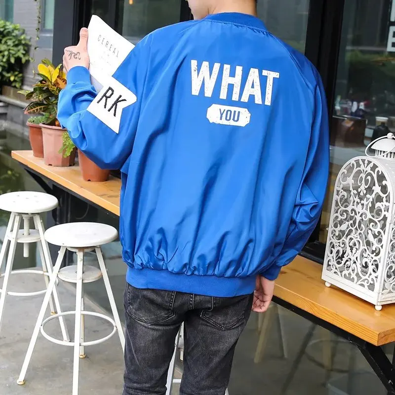 

Spring And Autumn Casual Baseball Uniform Coat Men's Loose-Fit Japanese-style Thin Students Stand Collar Jacket Sun-resistant