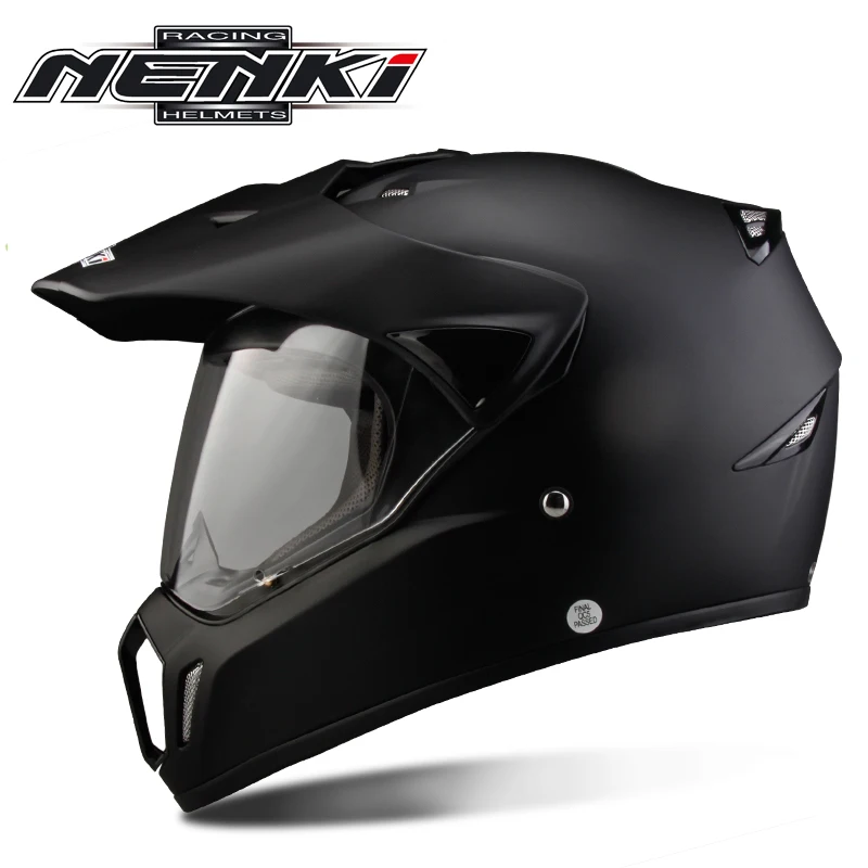 Matte Black NENKI черный мотоциклетный шлем анфас мотоциклетный шлем Мужской шлем для мотокросса мотоциклетный туристический гоночный КАСКО мото Capacetes - Цвет: Matte Black