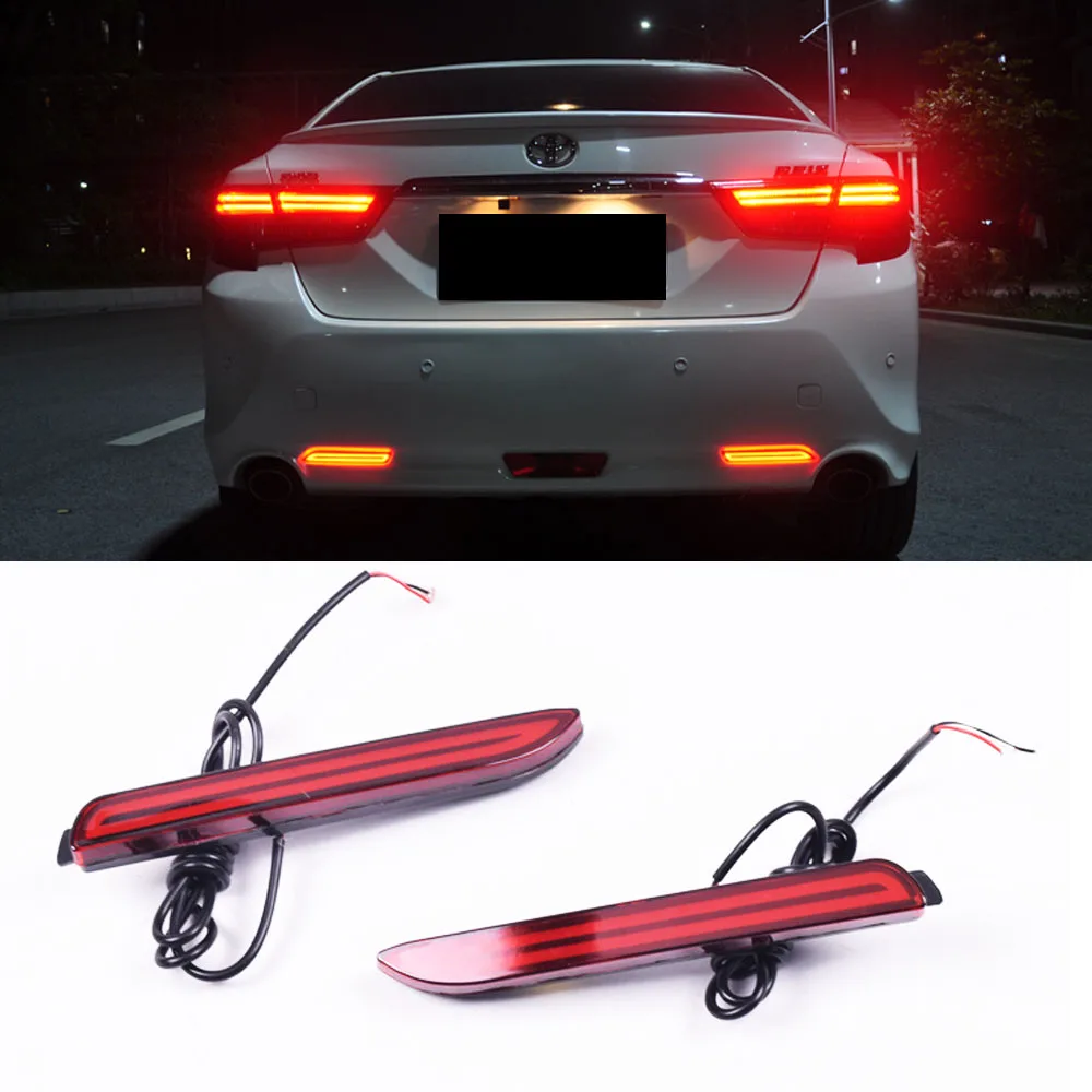 

Charming Brilliant Red JDM Style LED Bumper Fog Rear Reflector Plate Part Replacement Lights Upgrade Kit For Lexus Toyota
