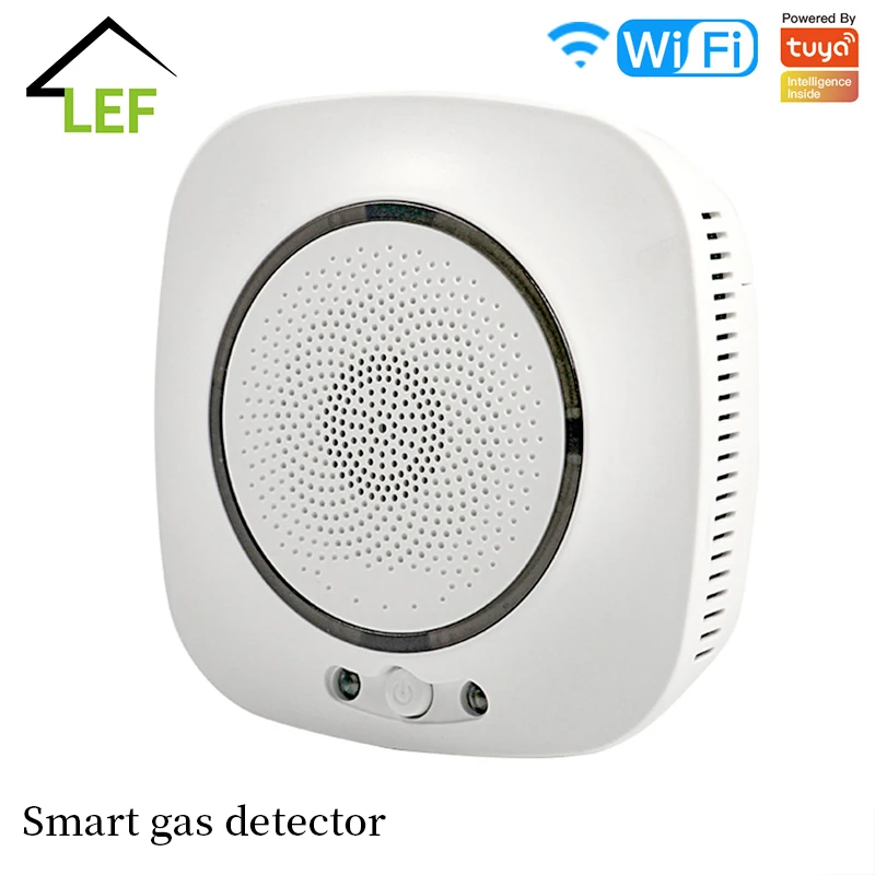 Tuya WiFi Smart CO Gas Sensor Carbon Monoxide Poisoning Leakage Fire Security Detector Alarm App Control Home Security System