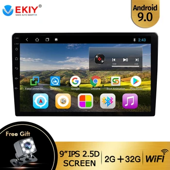 

EKIY 9'' /10.1'' IPS Android 9.0 Universal 2 Din Car radio GPS Navi Ca Multimedia Player Wifi Auto Stereo Audio Video DVD Player