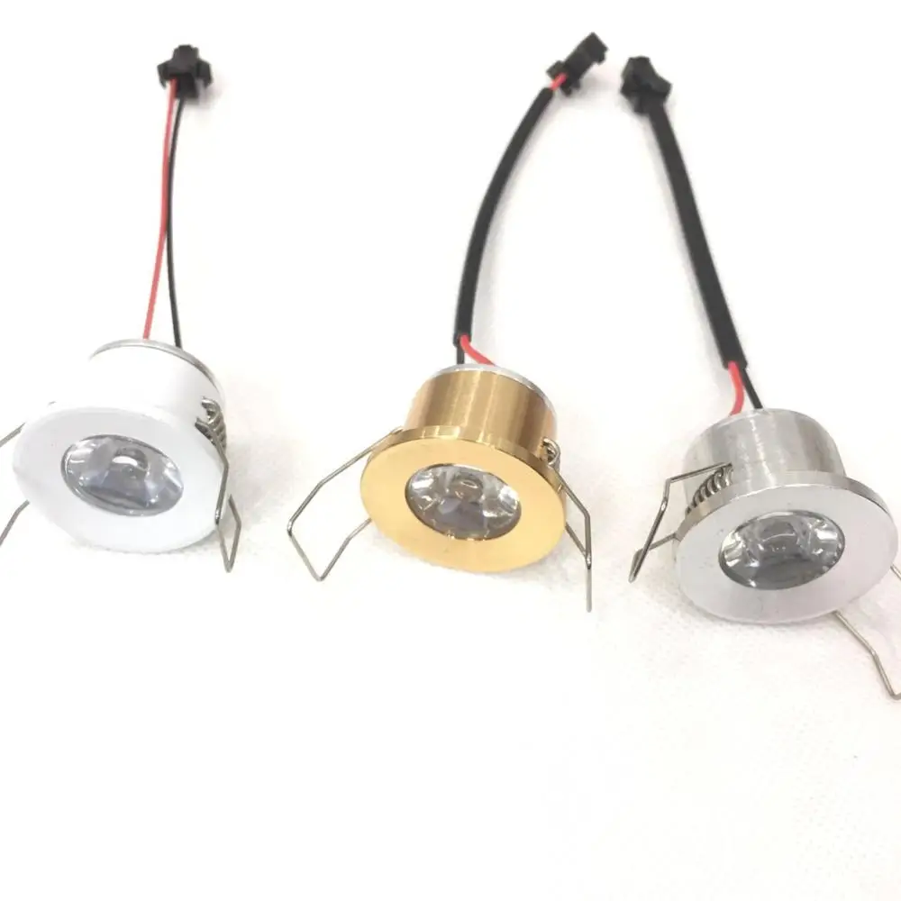 10 единиц 1 Вт Светодиодный Мини Einbauleuchte круглым verstellbarer черно белую пятно Deckenlampe 220
