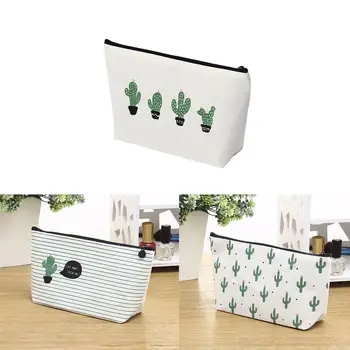 

2019 Multifunctional Cactus Pattern Women Travel Household Cosmetic Bag toilet tasje storage bag organizer reise kosmetik tasche
