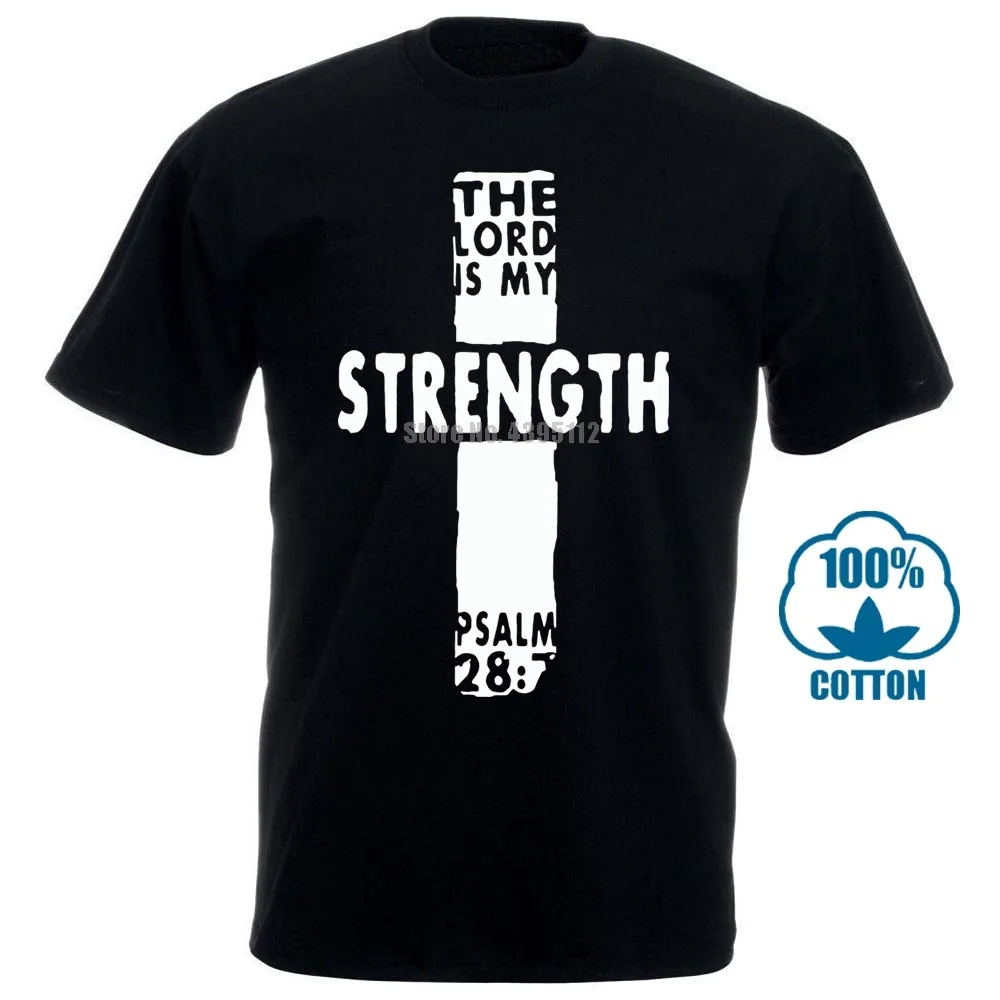 Модная футболка с надписью Lord Is My Strength Christian Religion религиозная Библейская