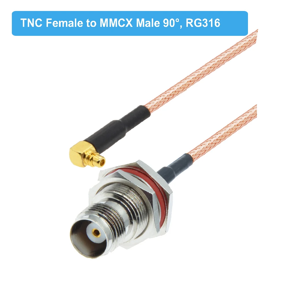 RG316 F FEMALE to TNC Female Small Bulk Coaxial RF Cable USA-US 