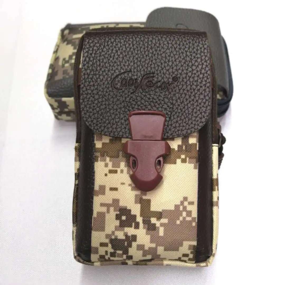 

Customizable Mobile Phone Bag Tactical Mobile Phone Waist Bag Camouflage Wear-Resistant Wallet Leather Men Mobile Phone Waist Ba