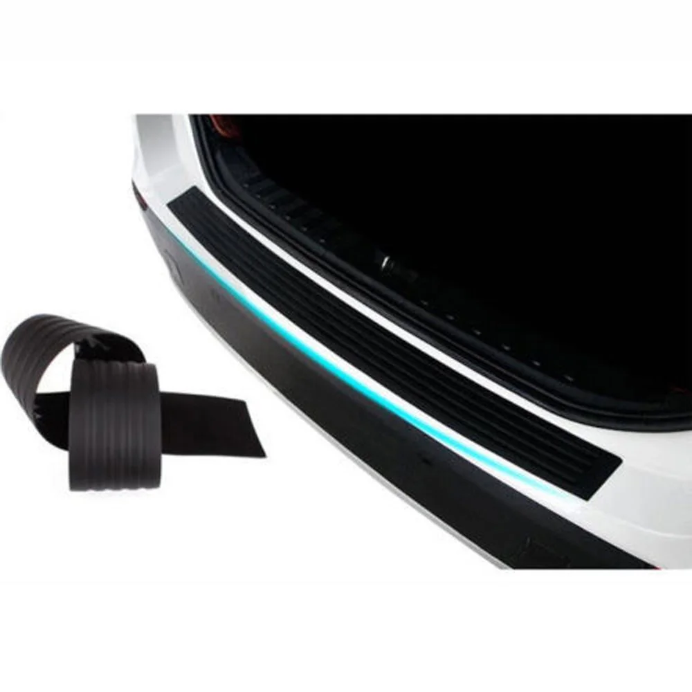

Car Rear Trunk Sill Pad Bumper Protector Guard Rubber Trim Strip Black Uk