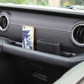 

1pc Storage Box Passenger Organizer Handle For Jeep Wrangler JL JT 2018+ Black