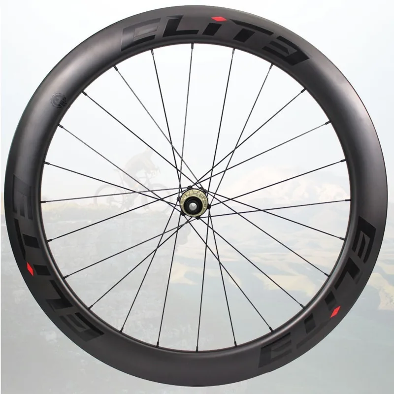 Elite PRO-DISC 700c Carbon Road Wheels Disc Bike YAn RD05 HUB 24-24 Holes Tubular Clincher Tubeless Ready Road Bicycle Wheel