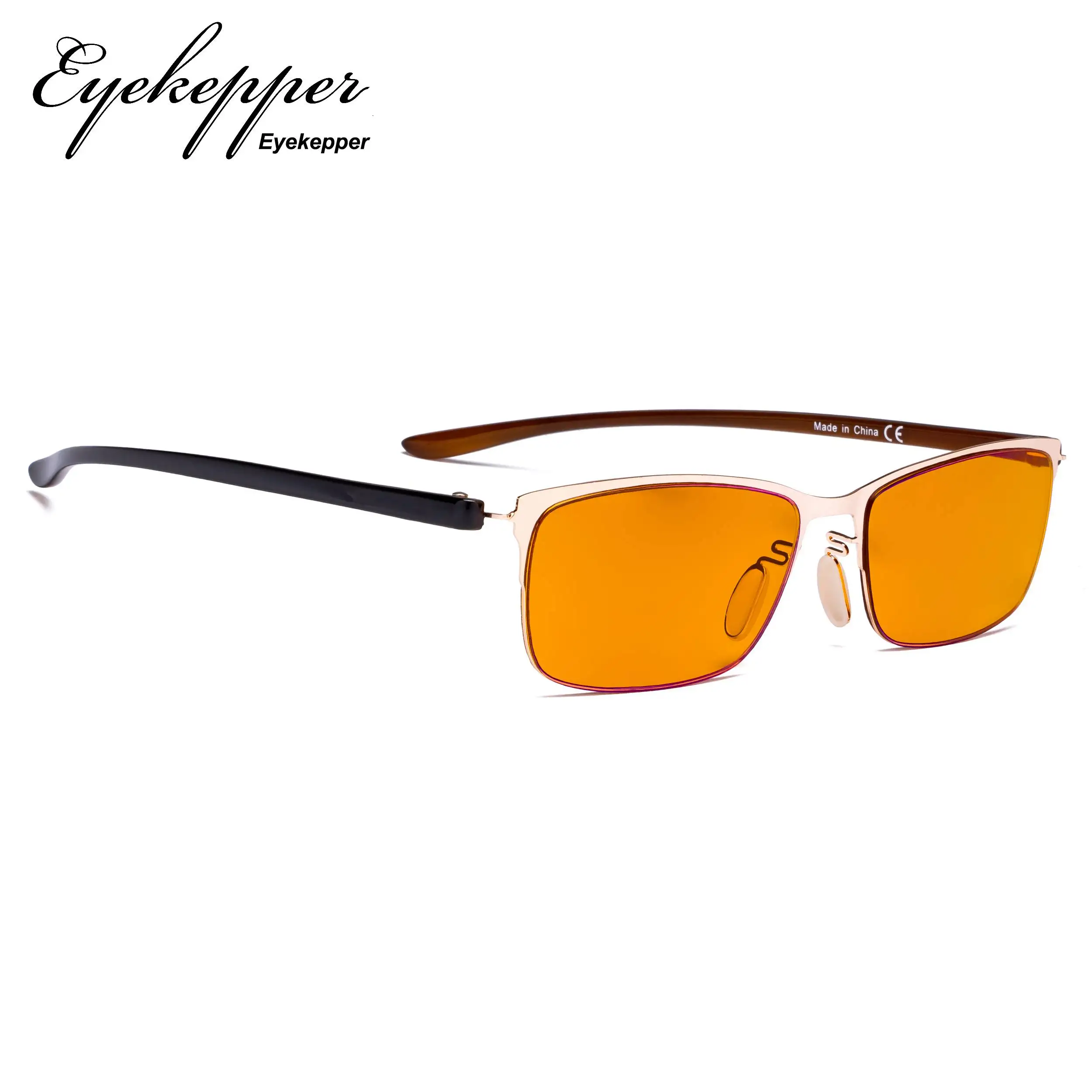 DS12801 Eyekepper компьютерные очки-синий светильник, блокирующие читатели тонированные для сна-полуобода очки для чтения женщин