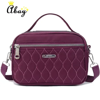 

2019 new brand waterproof Oxford cloth handbag ladies fashion high quality Messenger bag ladies large capacity line shoulder bag