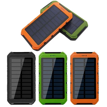 

Solar Battery With Large Capacity Solar Panel Charger Outdoor Portable Dual USB Power Bank