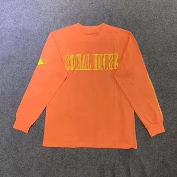 

SOCIAL HOUSE 2019 TOUR T-SHIRT Long Sleeve T Shirt Men Women 1:1 high quality Summer Streetwear SOCIAL HOUSE Top Tees
