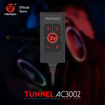 

FANTECH AC3002 7.1 Audio Sound Card Volume And Mic Risk Control Controller 7.1 Additional Functions For Gaming Headset Earpods