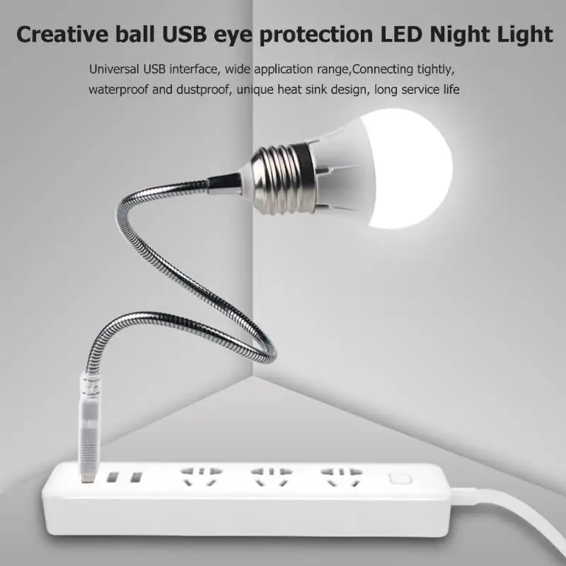 Eye Protection Led Bulb Desk Light 360 Degree Angular Bending