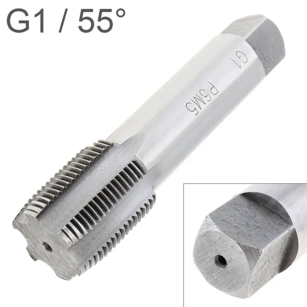 G1 G1/2 G1/4 G3/4 G1/8 3/8 резьбовой кран 55 градусов высокоскоростная стальная труба пластина G Tap ручной нарезающий инструмент ремонтная машина - Цвет: G1