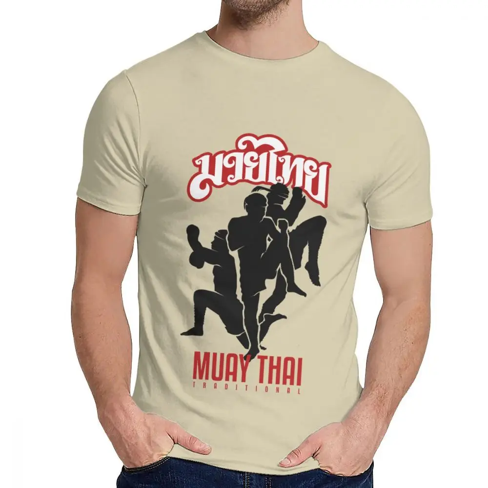 Muay Thai Shadow Боевая футболка Повседневная с круглым вырезом отличное качество для мужчин хлопок S-6XL плюс размер футболка - Цвет: Хаки