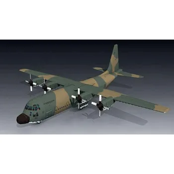 

1:50 Extended C-130H Hercules DIY 3D Paper Card Model Building Sets Construction Toys Educational Toys Military Model