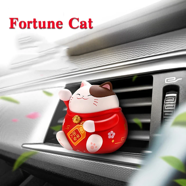 מזל חתול רכב מטהר אוויר בושם רכב פנים בושם קליפ ניחוח קישוט קישוטי אביזרי רכב-2