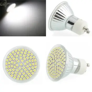 

Spotlight Bulb LED Energy Saving Lamp GU10 LED Bulb 60 SMD Warm White Light Home Office Shops Spot Low-Power High Illumination