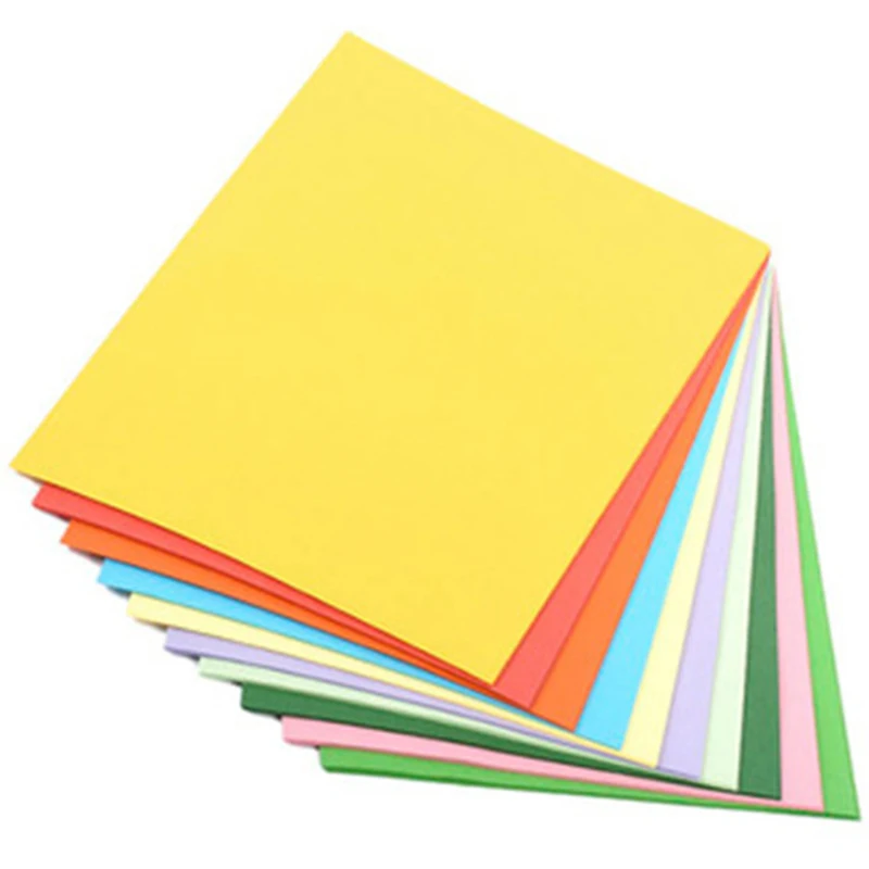 100 цветная копировальная бумага 180 г A4 для печати копировальная бумага для переноса бумаги для рисования офисные принадлежности цветная бумага