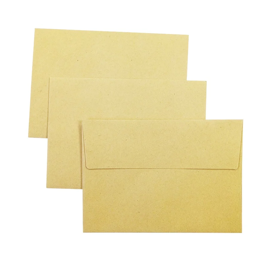  50 Pcs/lot Classical Kraft Blank Paper Envelopes Wedding Invitation Envelope Gift Envelope For Card - 4.00053E+12