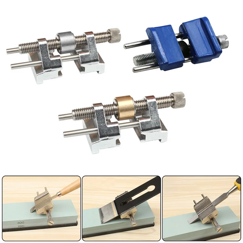 

Stainless Steel chisel sharpener Side Clamping Fixed Angle Honing Guide for Wood Chisel Planer Blade Flat Chisel Edge Sharpening