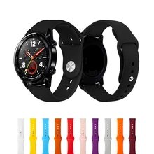 Huawei gt watch band для samsung galaxy watch 46 мм/42 мм gear S3 ремешок 22 мм/20 мм active gear sport S2 силиконовый браслет