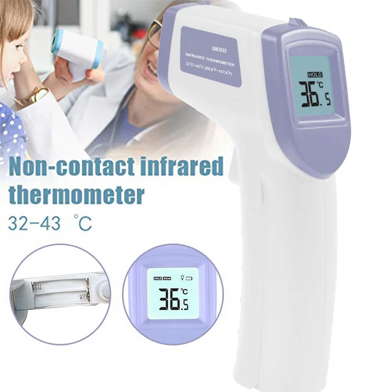 

LCD Digital Thermometer Baby Forehead Infrared Thermometer Gun Non-touch Temperature Meter For Household Health Care Tool