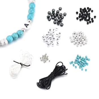 

Acrylic Letter Beads & Stone Beads Diy Jewelry Set For Making Bracelet Best Gift Wedding Party Custom Gift Accessoriessories