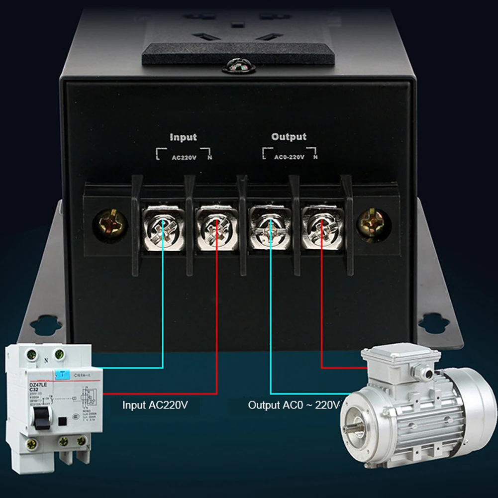 AC 220V 45A 10000W контроллер высокой мощности, электрический регулятор напряжения, электрические вентиляторы, регулятор скорости