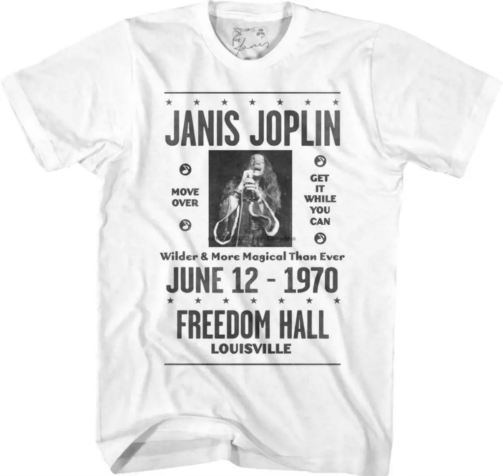 Футболка мужская в стиле ретро Лицензированная тенниска рок Джоплин Луисвилл