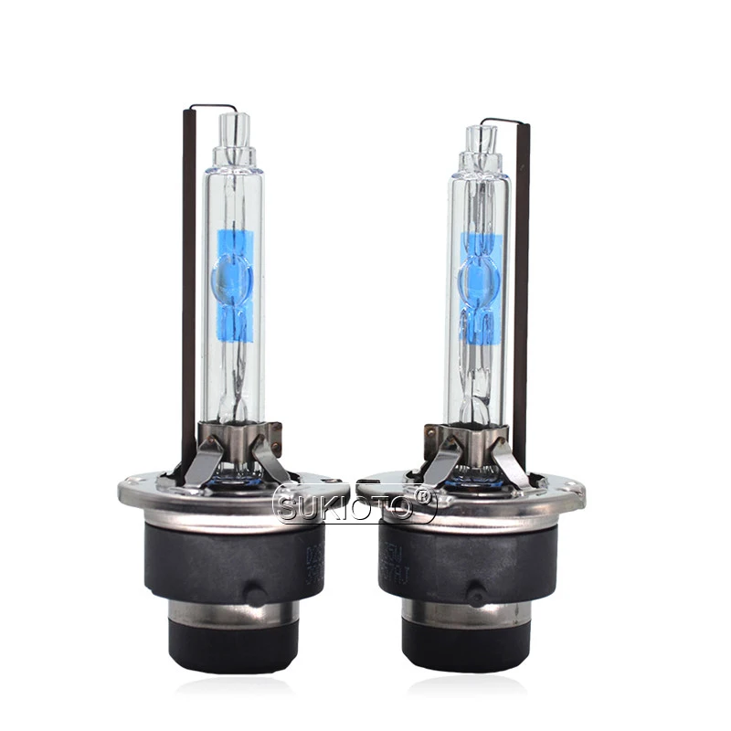 SUKIOTO 2PCS Original Xenon D2S HID Lamps 35W 55W D4S 5500K Car Headlight Bulb Metal Base Super Bright D2 D4 HID Xenon Light (7)