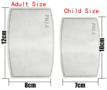 

PM2.5 Filter paper Anti Haze bacteria proof mouth Mask Replacement Anti Dust Anti pollution Motor Face Mouth Mask Filter Paper