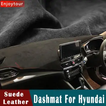 

Suede Leather Dashmat Dashboard Cover Dash Mat carpet For Hyundai ELantra/i35 Sonata/i45 Creta/ix25 Tuscon/ix35 Accent Verna RHD