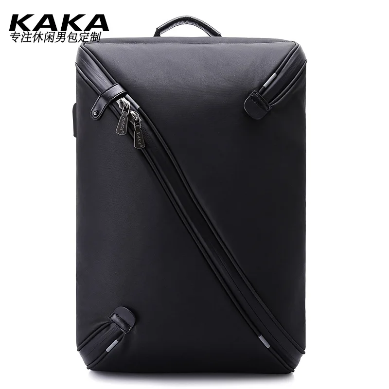

New Style Europe And America Cool Black Cattle Tianjin Computer Backpack Students Science And Technology School Bag Light Men's