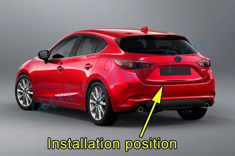 Задние ворота бампер порога Защитная Накладка подходит для Mazda 3 BM хэтчбек аксессуары из нержавеющей стали