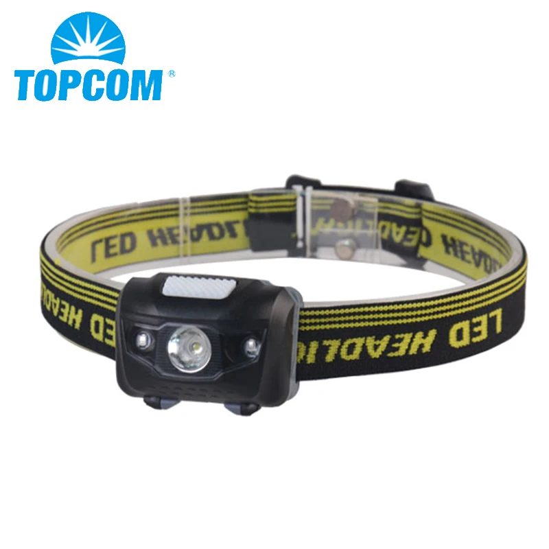 TopCom High Quality 4 Modes Headlamp Waterproof COB LED Headlight Flashlight White + Red Light Head Lamp Torch | Освещение