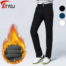 Мужские брюки для гольфа полная длина плюс бархатные дышащие брюки мужские утолщенные эластичные брюки для занятий спортом на улице удобные брюки для отдыха